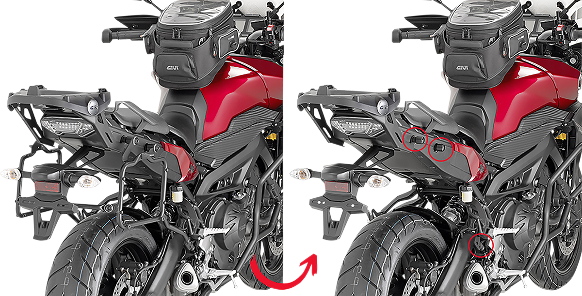 Soporte para maletas laterales GIVI - FJ '15-'17 PLR2122