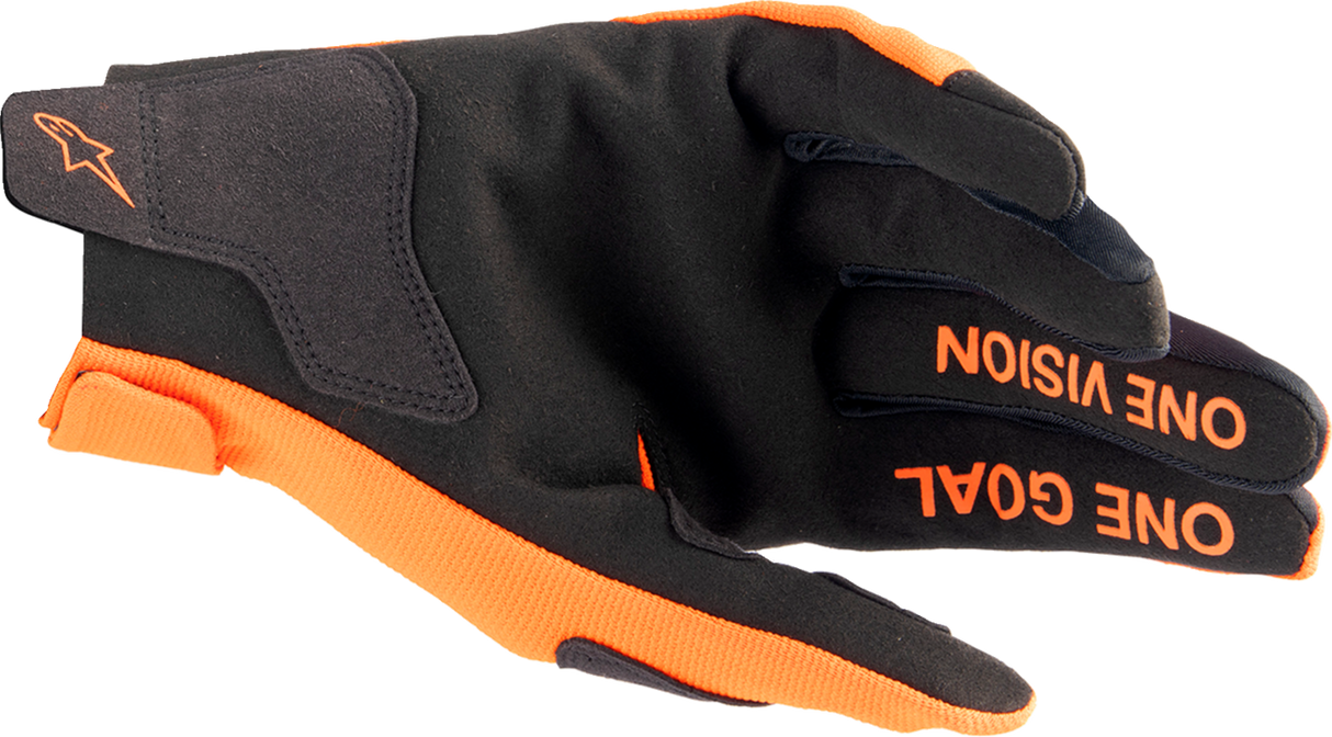 Guantes ALPINESTARS Radar para jóvenes - Naranja intenso/Negro - 2XS 3541824-411-2X