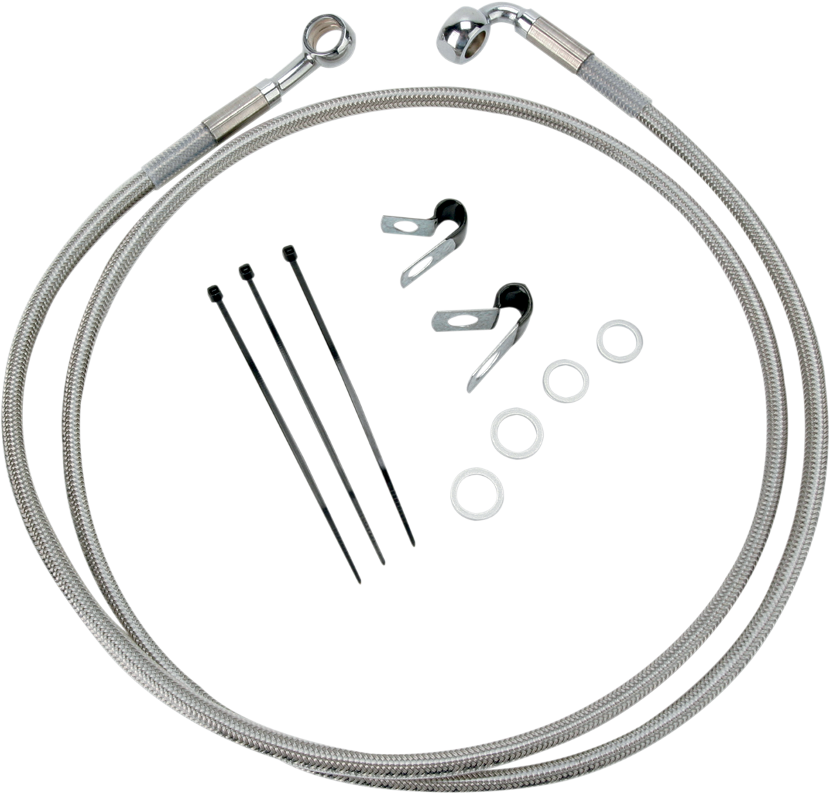 Línea de freno DRAG SPECIALTIES - Delantera - +10" - Acero inoxidable 640113-10