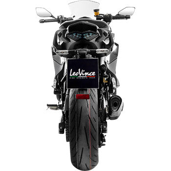 LEOVINCE LV-14 R Slip-On Muffler - Black - Ninja 1000 SX 2020-2024 15602BU