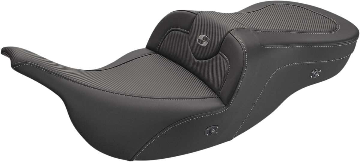 Asiento calefactable para sofá de carretera SADDLEMEN - Fibra de carbono 897-07-185HCT