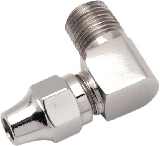 DRAG SPECIALTIES Accesorio de línea de freno - 1/8" NPT - 90° 341