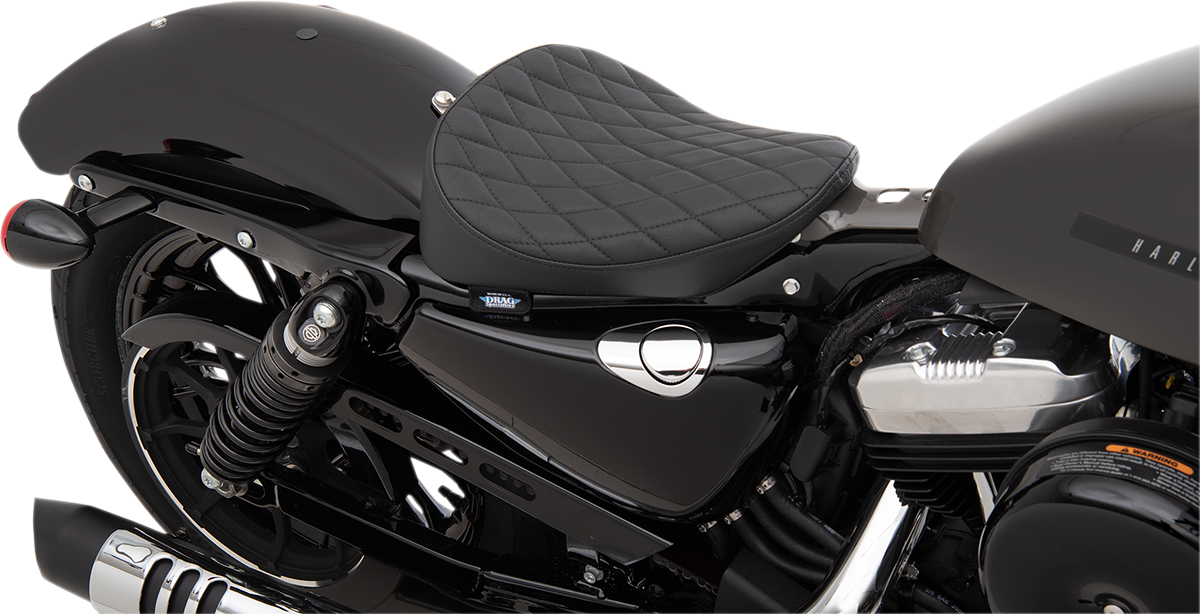 DRAG SPECIALTIES Bobber Solo Seat Harley Sportster XL 2010-2022 Diamond Vinyl 0804-0738