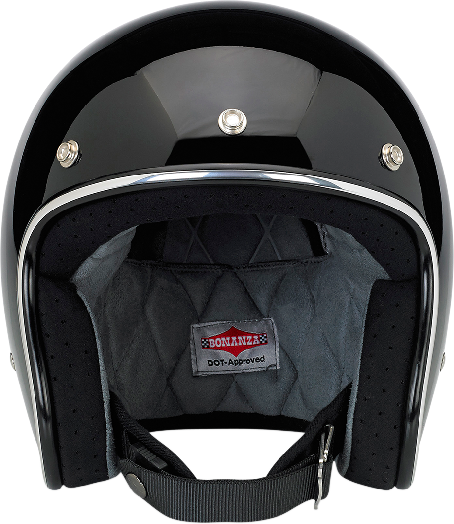 Casco BILTWELL Bonanza - Negro brillante - Grande 1001-101-204