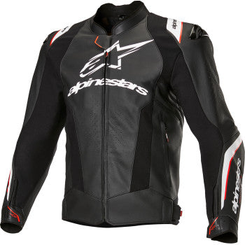 ALPINESTARS Missile v3 Ignition Leather Jacket - Black/White - US 48 / EU 58 3100325-12-58