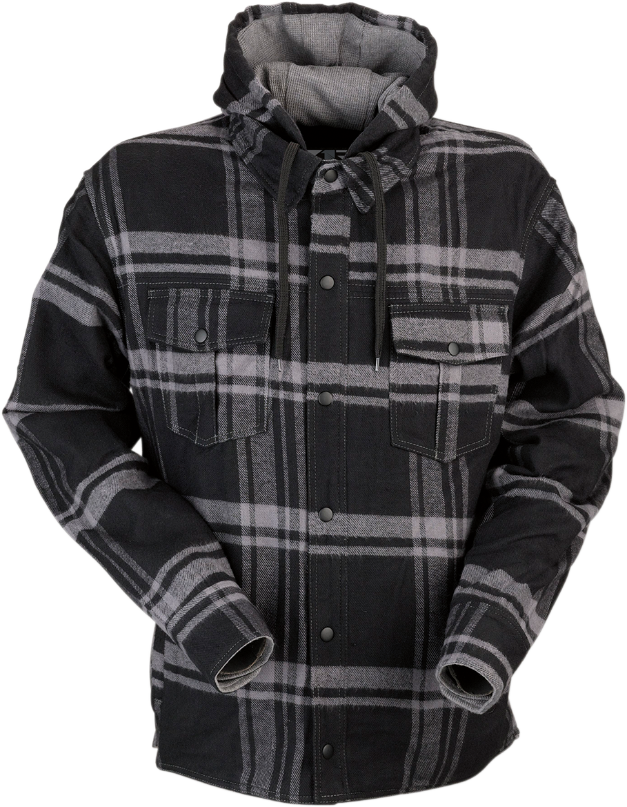 Camisa de franela Timber Z1R - Negro/Gris - Talla 2XL 3040-2836