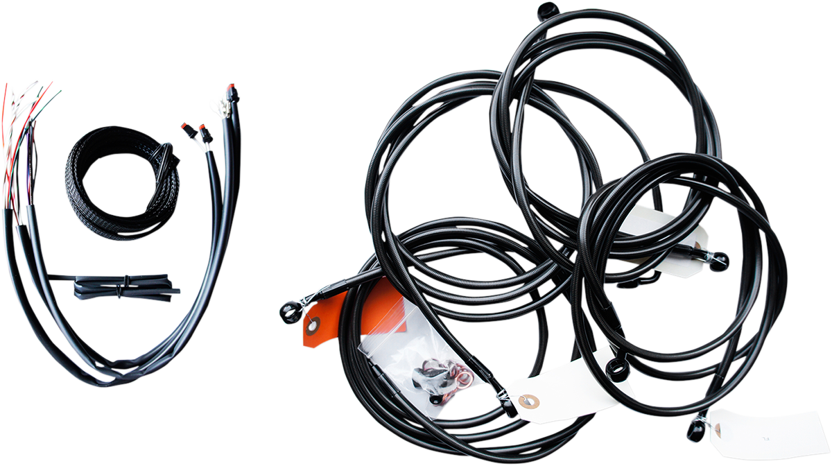 Kit de manillar y cable LA CHOPPERS - 14" - Negro LA-7361KT1-14B