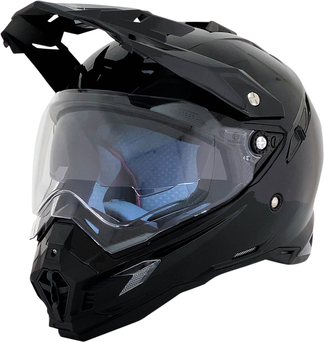 Casco de motocicleta AFX FX-41DS - Negro brillante - Talla grande 0110-3745