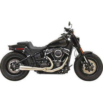BASSANI XHAUST 2-into-1 Road Rage III Exhaust System Softail Fat Bob / Street /Rider - 49-State - Stainless 1S72SSE