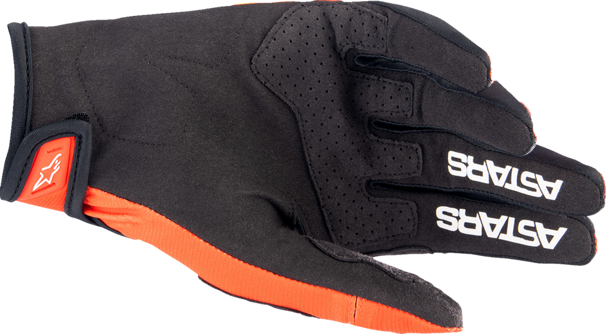 Guantes ALPINESTARS Techstar - Naranja intenso/Negro - Mediano 3561023-411-M