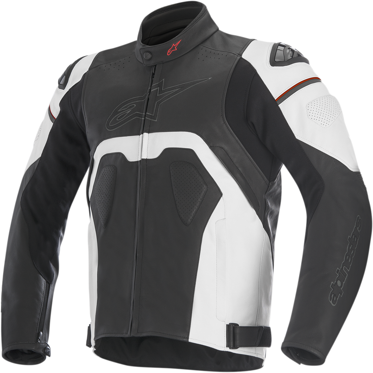 Chaqueta de cuero ALPINESTARS Core - Negro/Blanco - Talla 38 EE. UU. / 48 UE 3101316-12-48