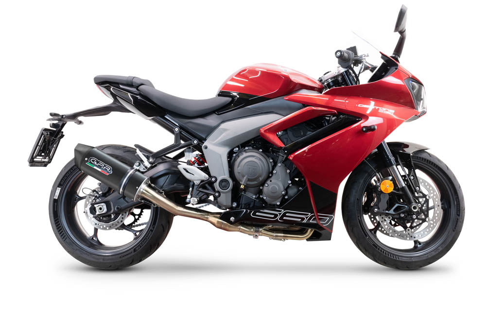 Triumph Daytona 660 2023-2025 Exhaust GPR Full System Furore Nero