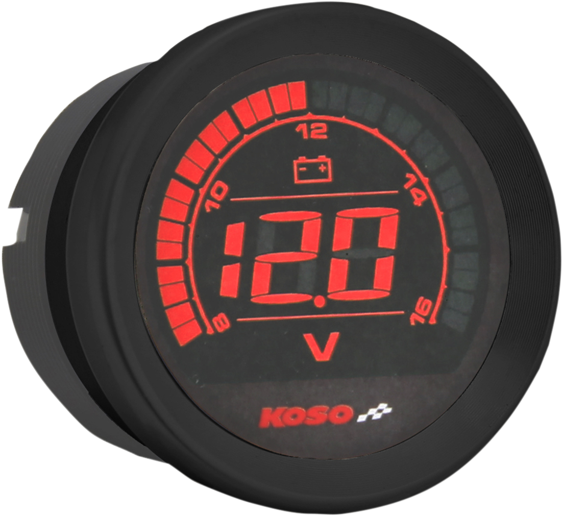 Voltímetro KOSO NORTH AMERICA de 2" - Negro BA050310