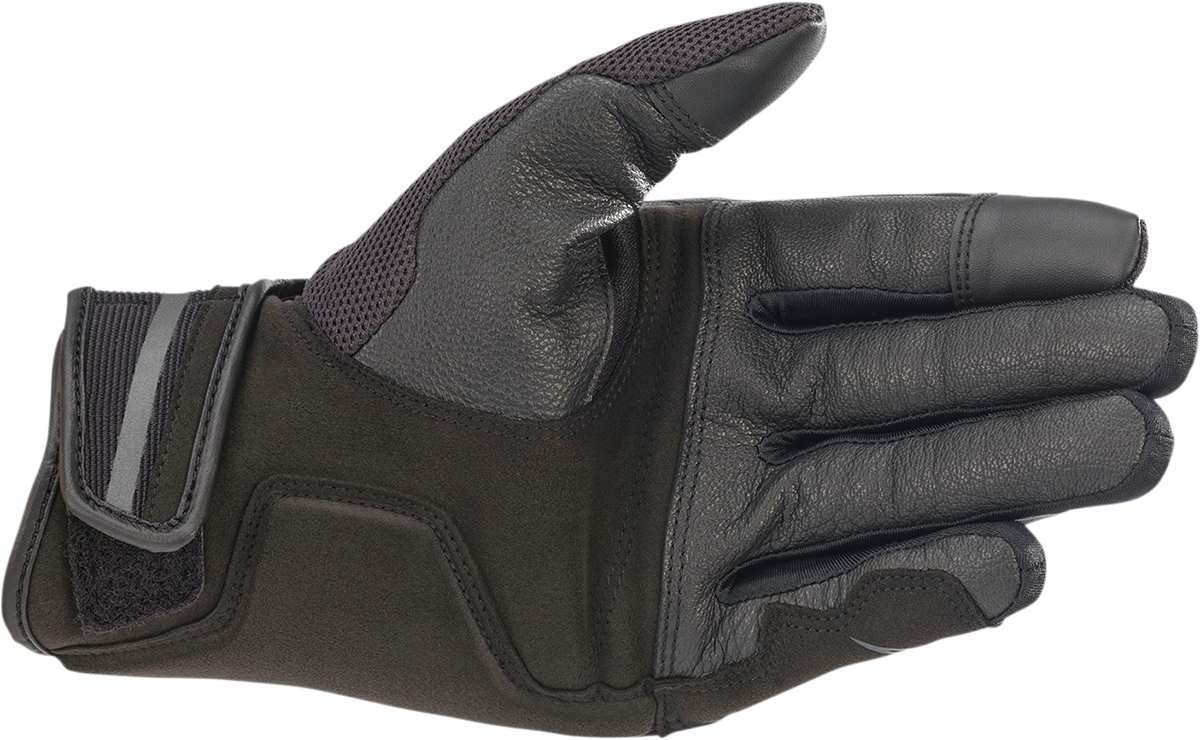 Guantes cromados ALPINESTARS - Negro/Gris alquitrán - Pequeños 3568721-1169-S