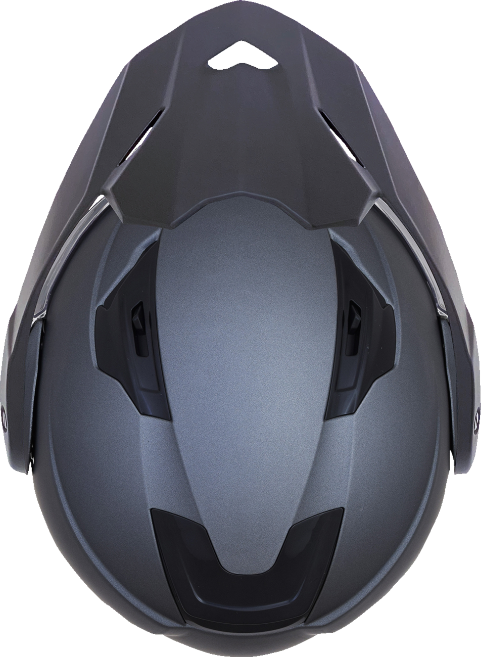 Casco de motocicleta AFX FX-111DS - Gris escarcha - Grande 0140-0135