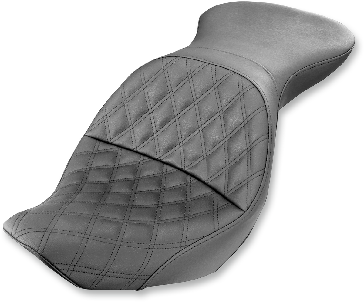 Asiento SADDLEMEN Explorer - Costuras enrejadas - FLSTC 800-23-029LS