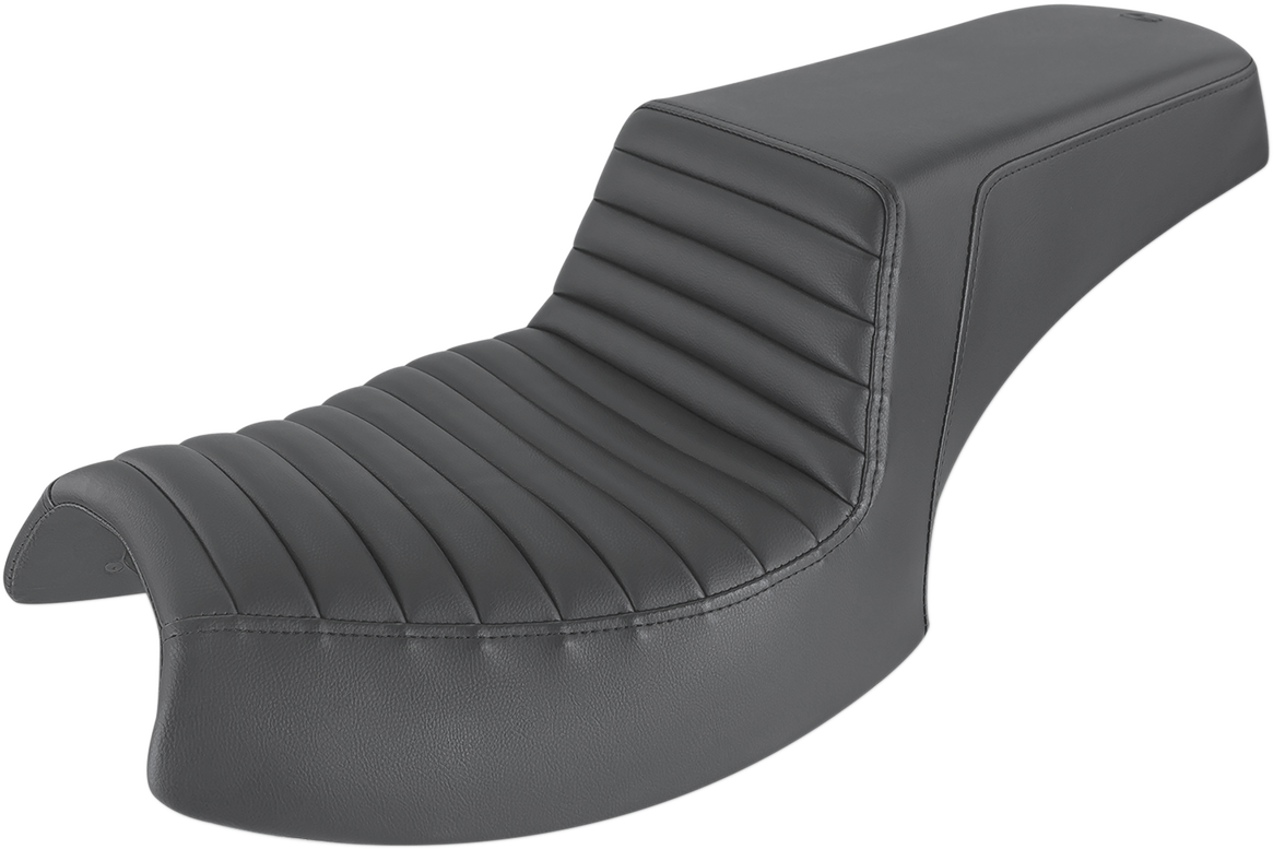 Asiento SADDLEMEN Step Up - Delantero plegable/Trasero liso - Negro - Challenger I20-06-171