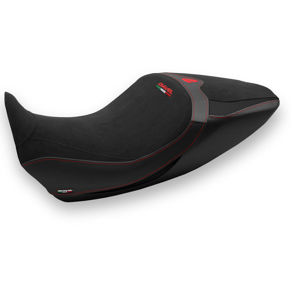 Funda de asiento Tappezzeria Italia TPZ Comfort para Ducati Diavel 1260 2019-2023 en negro