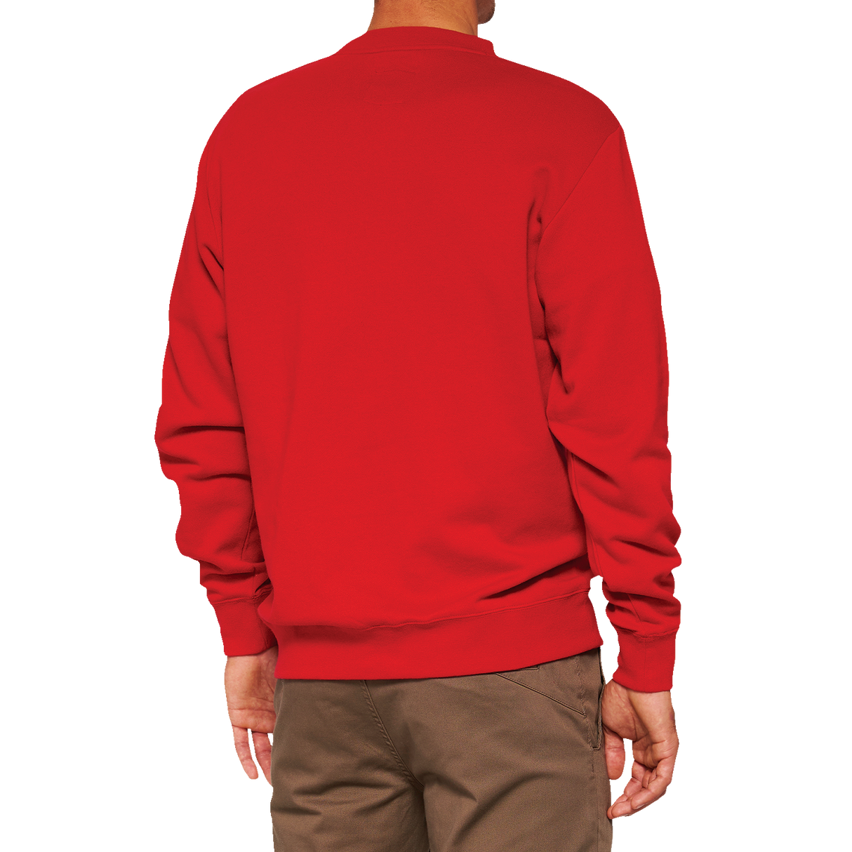 Sudadera polar de manga larga 100% Icon - Roja - Talla grande 20026-00012