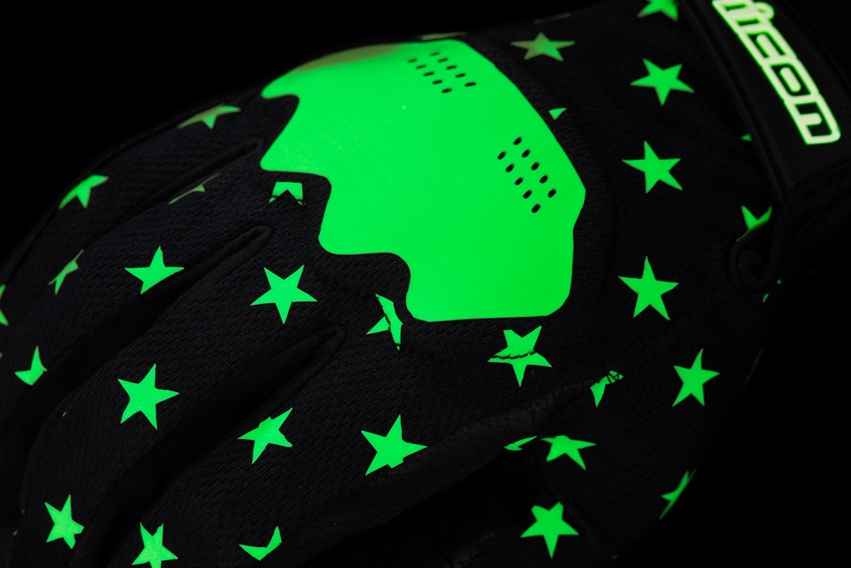 ICON Hooligan™ Old Glory Gloves - Glow - Small 3301-4692