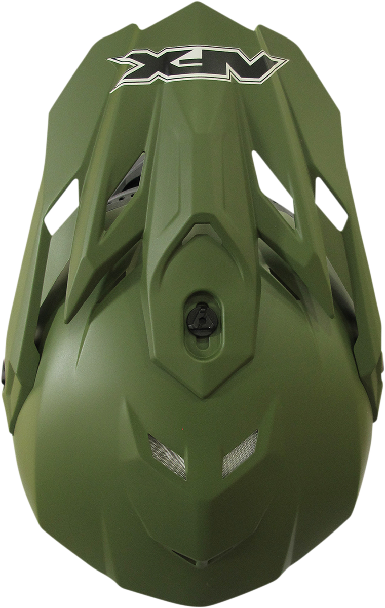 Casco de motocicleta AFX FX-19R - Verde oliva mate - Grande 0110-7042