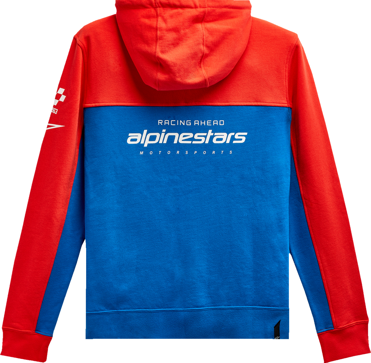 Sudadera con capucha ALPINESTARS H Block - Rojo cálido/Azul brillante - XL 1213510703171XL