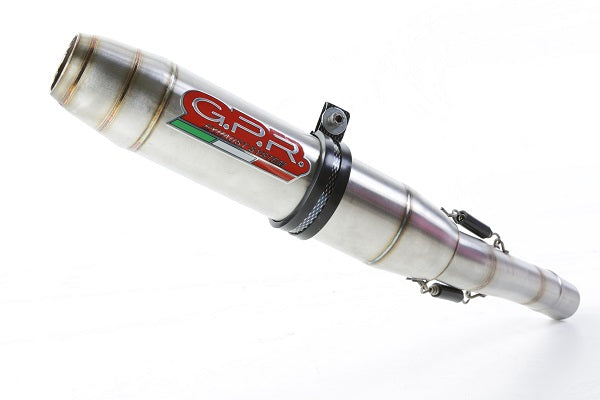 GPR Exhaust System Fantic Motor XMF 125 2021-2024, Deeptone Inox, Slip-on Exhaust Including Removable DB Killer, Link Pipe and catalyst