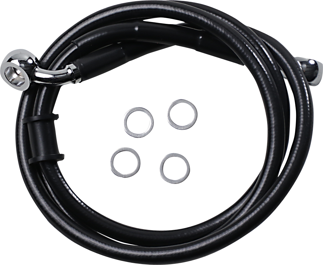 Línea de freno DRAG SPECIALTIES - Delantera (Superior) - Negra 618763-BLK