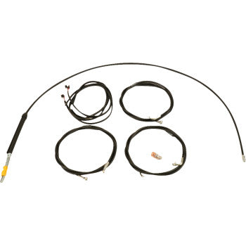 LA CHOPPERS Cable Kit - 18" - 20" Handlebars - Black Glide 2023-2024 LA-8059KT3-19B