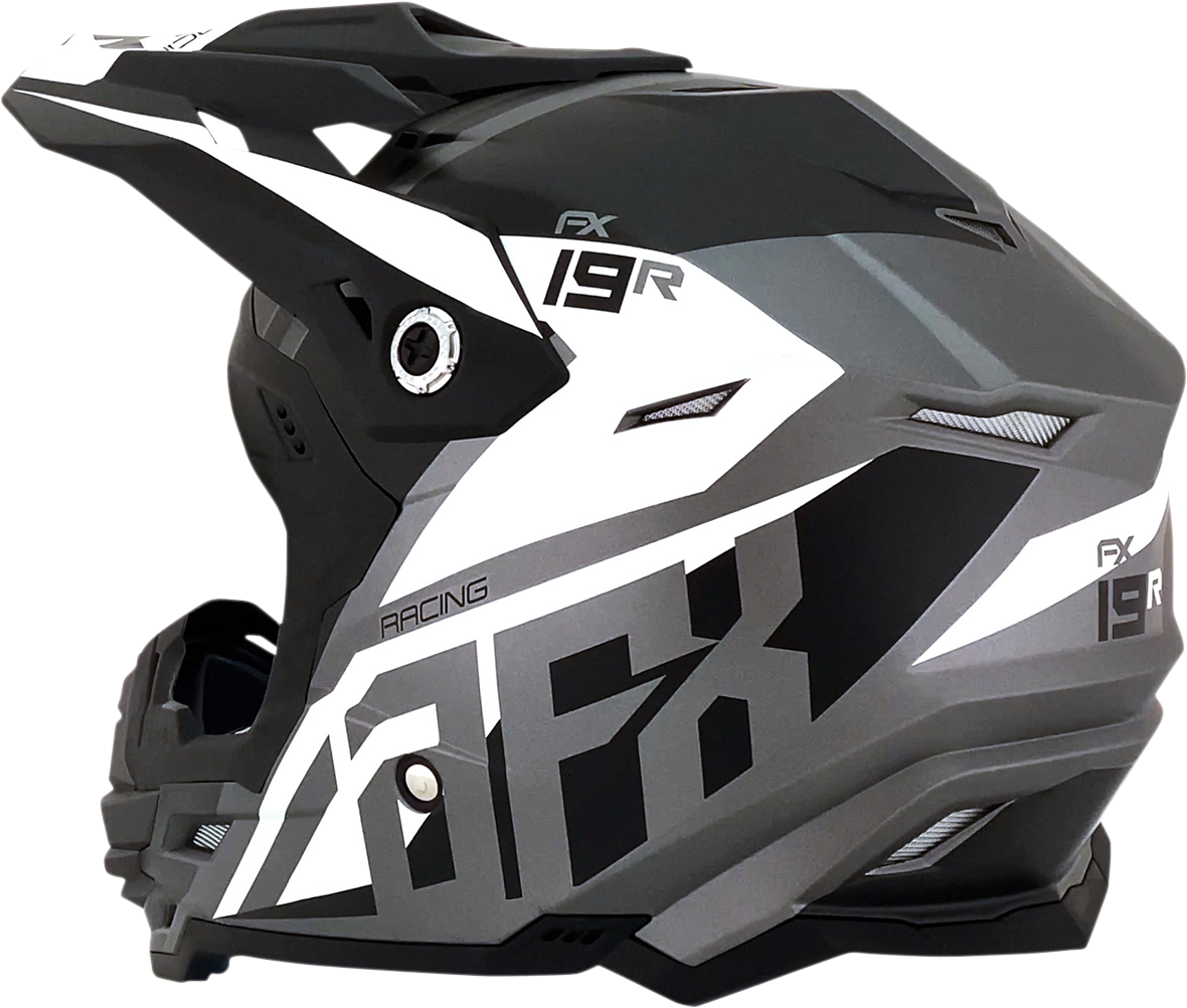 Casco de moto AFX FX-19R - Racing - Gris escarcha - Pequeño 0110-7073