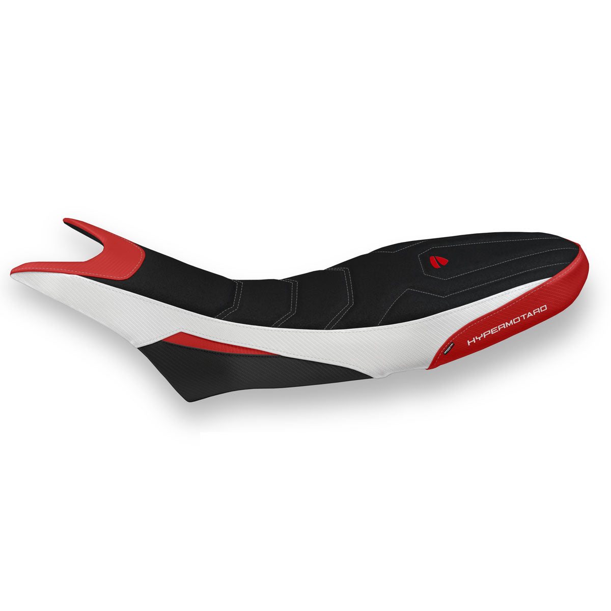 Ducati Hypermotard 950 2019-2025 Seat Cover Tappezzeria Italia TPZ Ultragrip in White, Red and Black