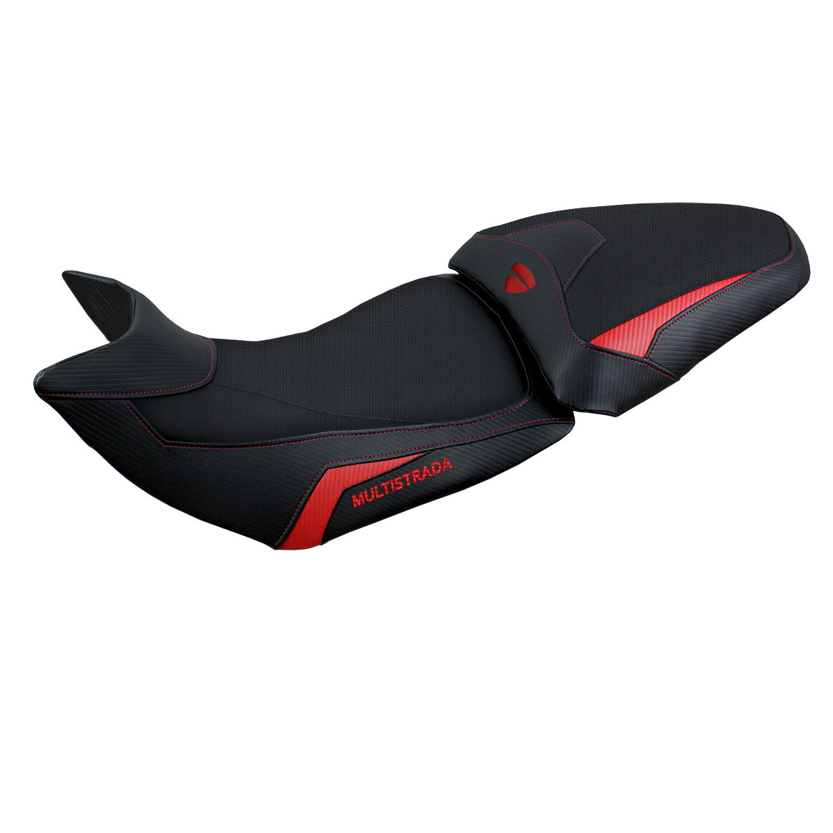 Ducati Multistrada 1200 1260 2015-2020 Seat Cover Tappezzeria Italia TPZ in Red and Black
