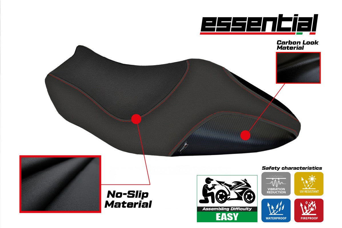 Ducati Monster 821 1200 2014-2016 Seat Cover TPZ Italia Essential Black