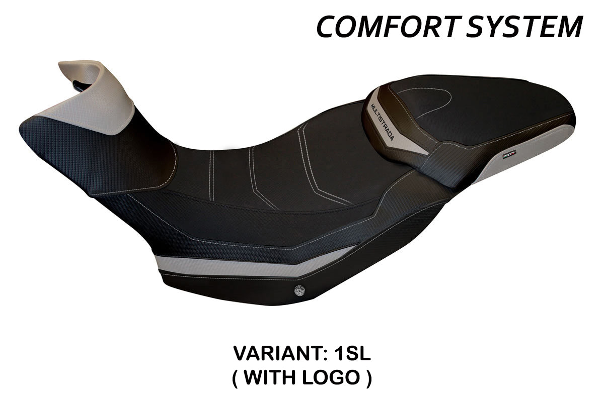 Ducati Multistrada 1200 1260 Enduro 2016-2021 Funda de Asiento Tappezzeria Italia TPZ Comfort en Plata