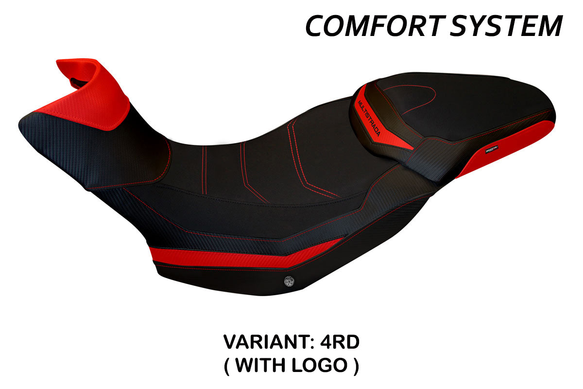 Ducati Multistrada 1200 1260 Enduro 2016-2021 Funda de Asiento Tappezzeria Italia TPZ Comfort en Rojo