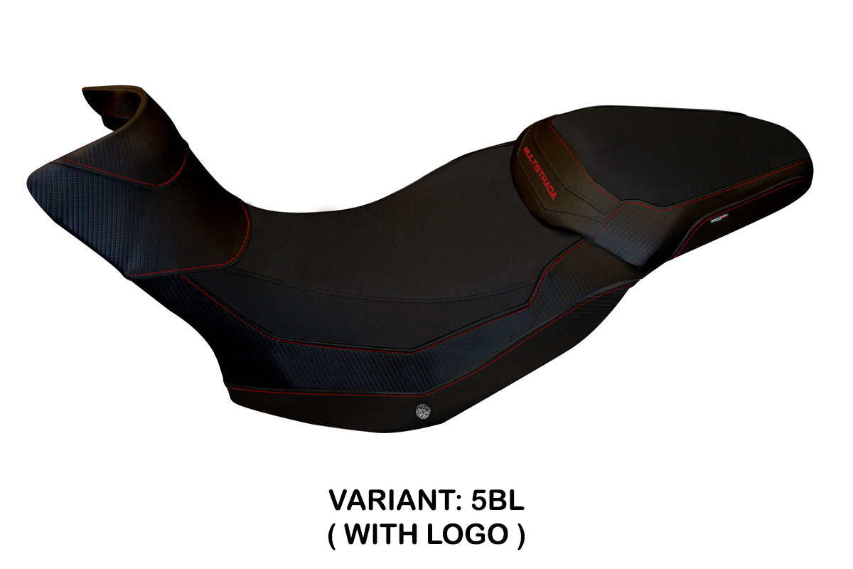Ducati Multistrada 1200 1260 Enduro 2016-2021 Funda Asiento Tappezzeria Italia TPZ en Negro
