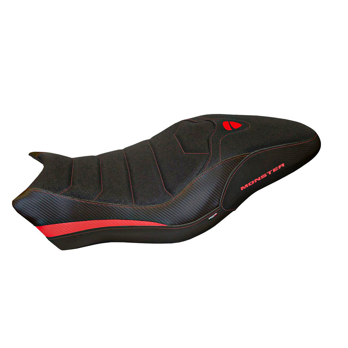 Ducati Monster 797 2017-2020 Seat Cover TPZ Italia UltraGrip Red Black