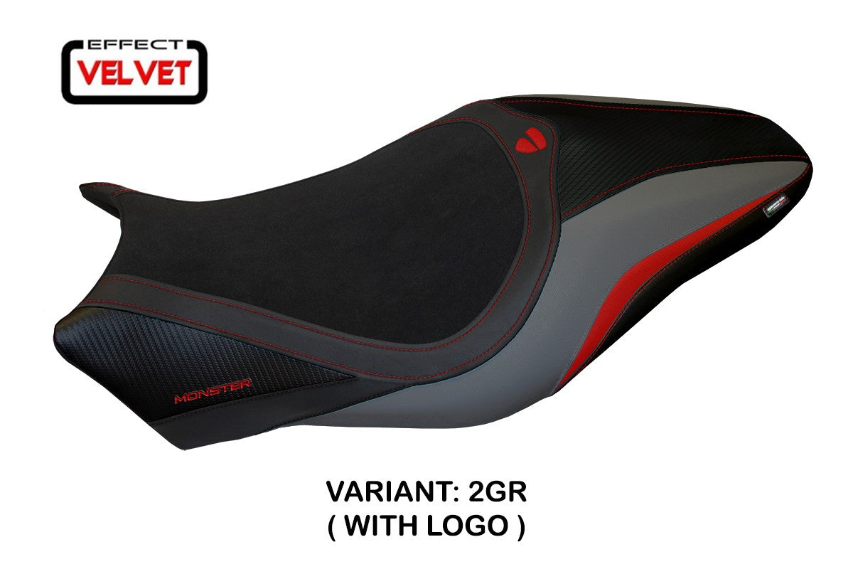 Ducati Monster 821 1200 2014-2016 Seat Cover TPZ Italia Velvet Grey