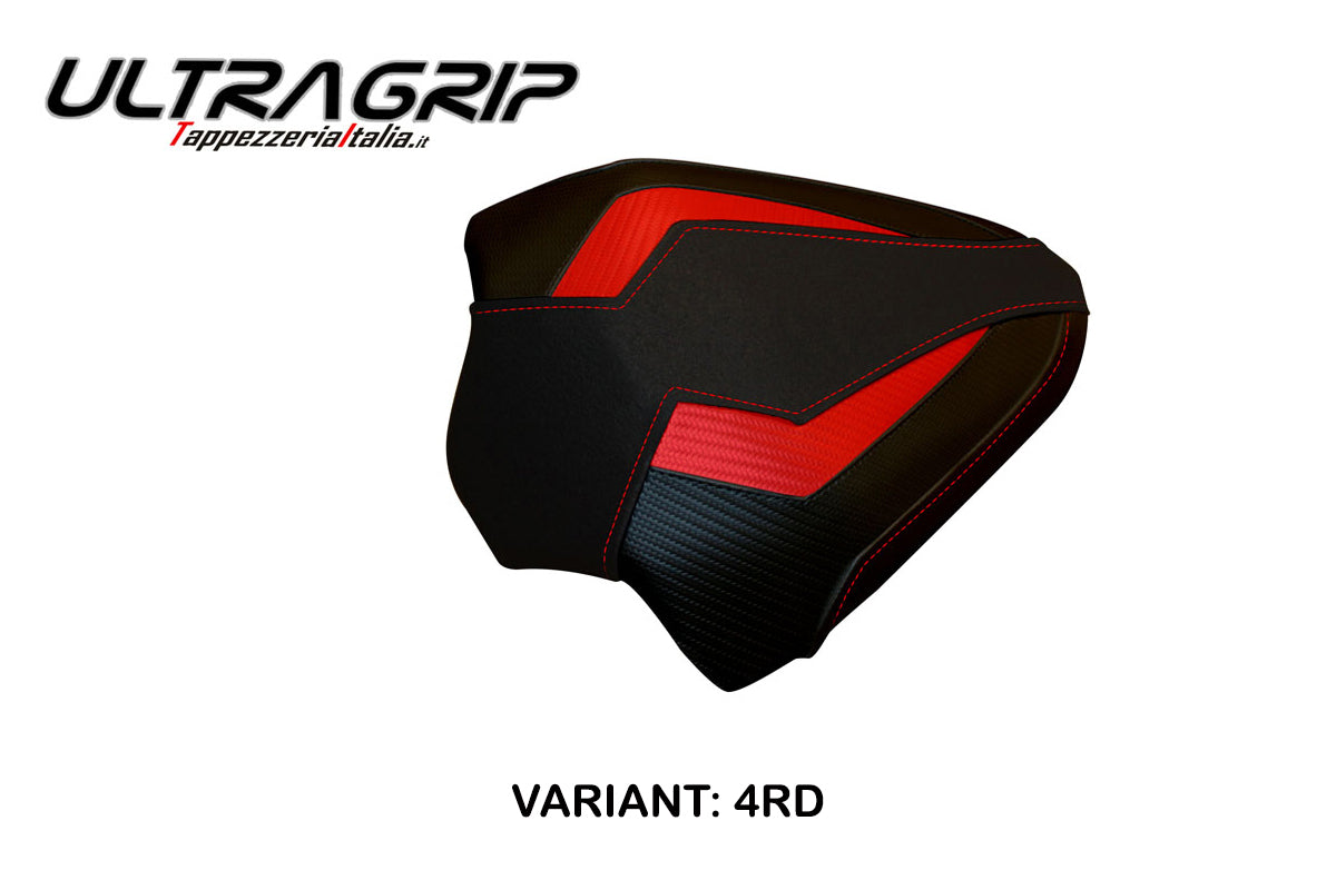 Ducati Panigale V4 2018-2024 Funda para asiento de pasajero Tappezzeria Italia TPZ Ultragrip en rojo