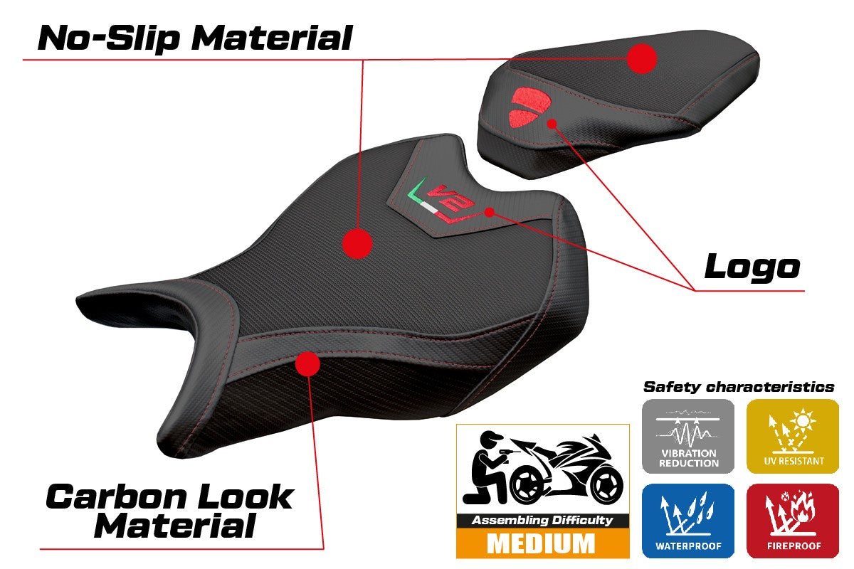 Ducati Panigale V2 2025-2026 Seat Cover Tappezzeria Italia TPZ Black