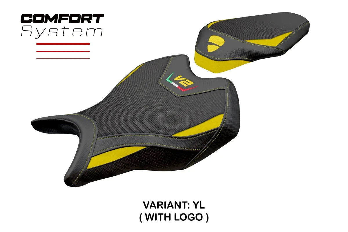Ducati Panigale V2 2025-2026 Seat Cover TPZ Italia Comfort Yellow Black