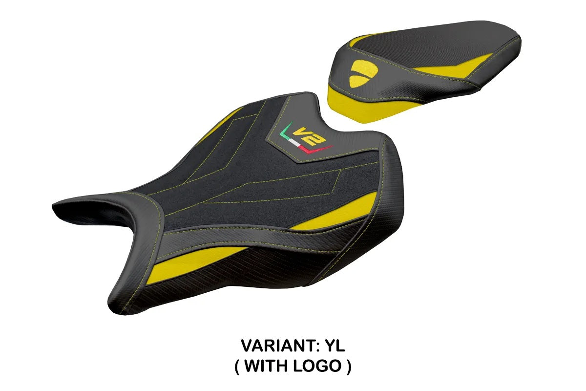 Ducati Panigale V2 2025-2026 Seat Cover TPZ Italia Ultragrip Yellow Black