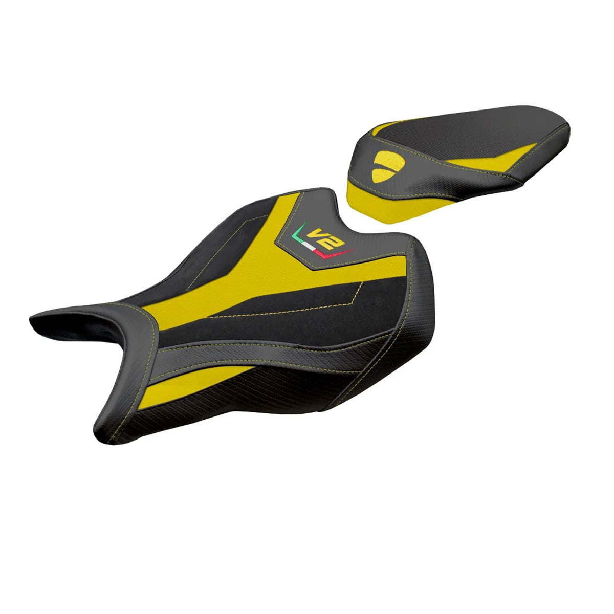 Ducati Panigale V2 2025-2026 Seat Cover TPZ Italia Velvet Yellow Black