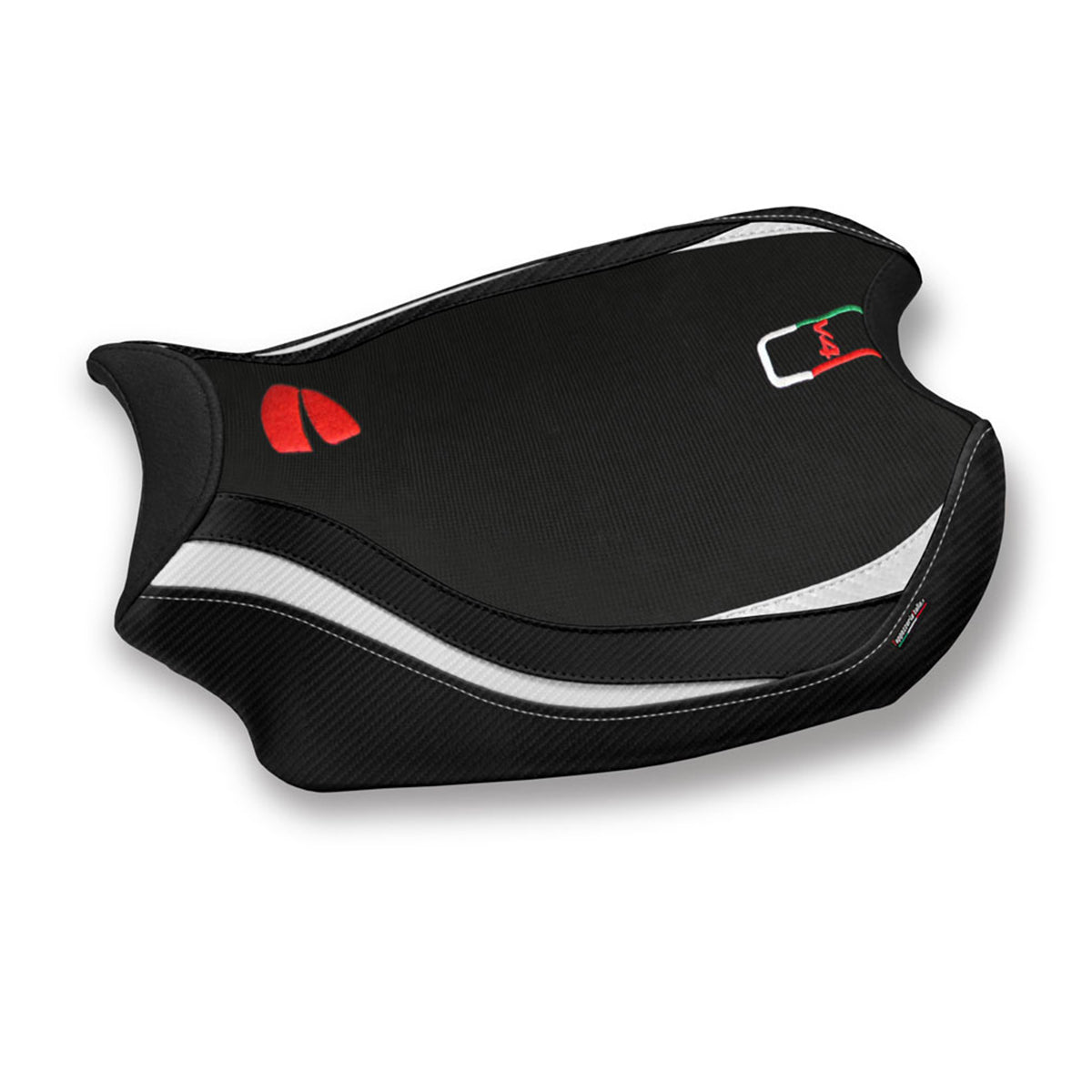 Ducati Panigale V4 2018-2024 Seat Cover Tappezzeria Italia TPZ in White and Black