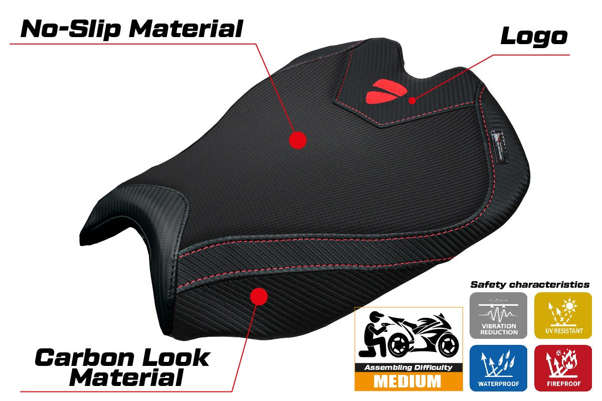 Ducati streetfighter V4 2025-2026 Seat Cover Tappezzeria Italia TPZ Black