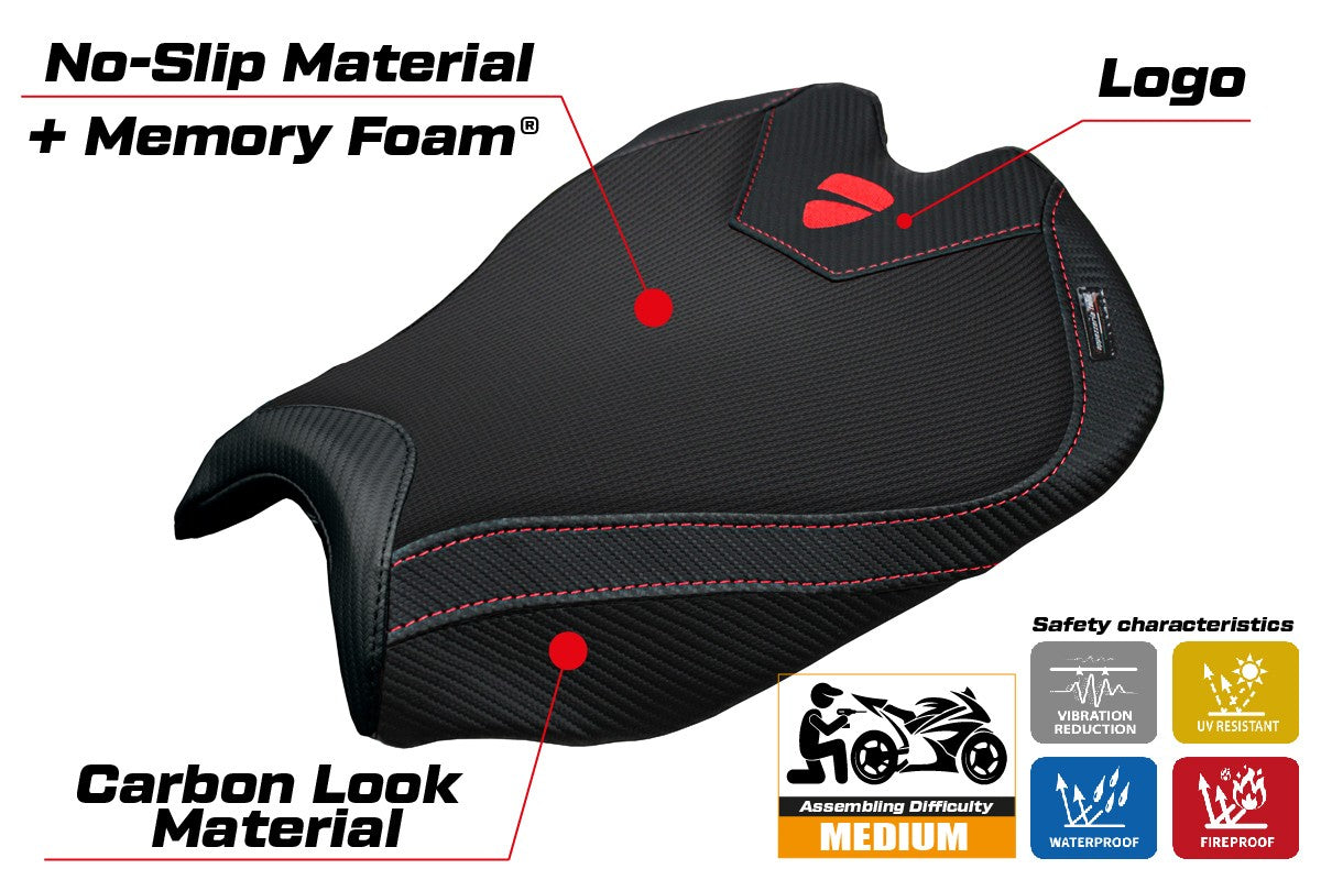 Ducati streetfighter V4 2025-2026 Seat Cover Tappezzeria Italia TPZ Comfort Black