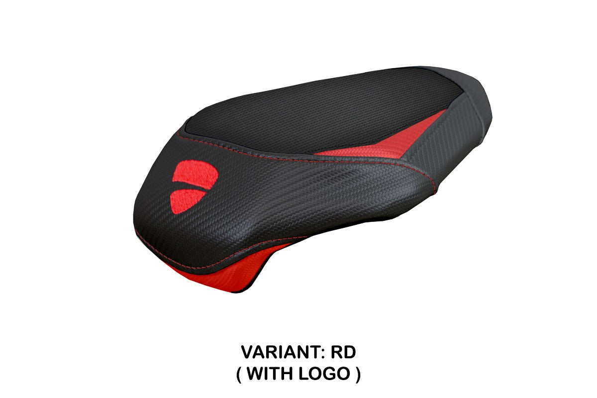 Funda de asiento trasero para Ducati Streetfighter V4 2025 Tappezzeria Italia TPZ Rojo Negro