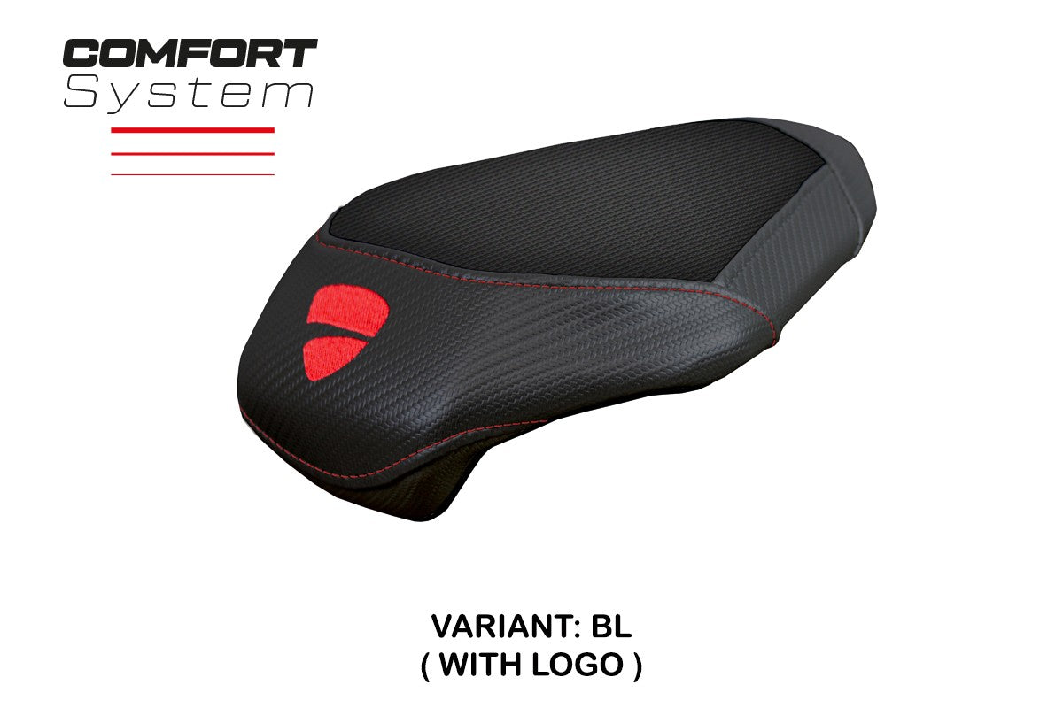 Funda de asiento trasero para Ducati Streetfighter V4 2025 Tappezzeria Italia TPZ Comfort Black