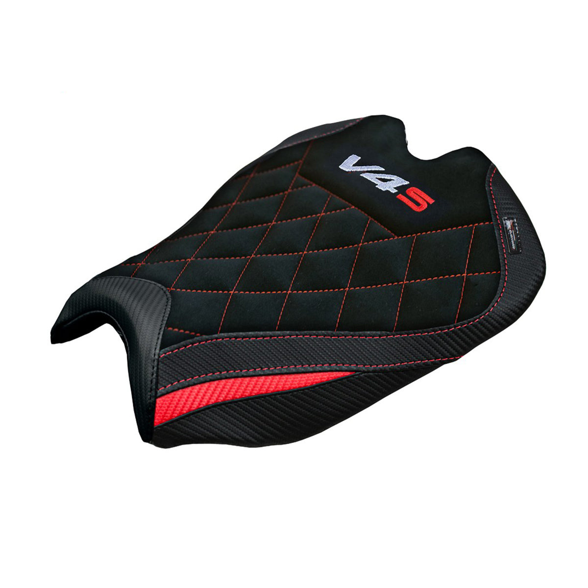 Ducati streetfighter V4 2025-2026 Seat Cover Tappezzeria Italia TPZ Red Black SE Logo V4S