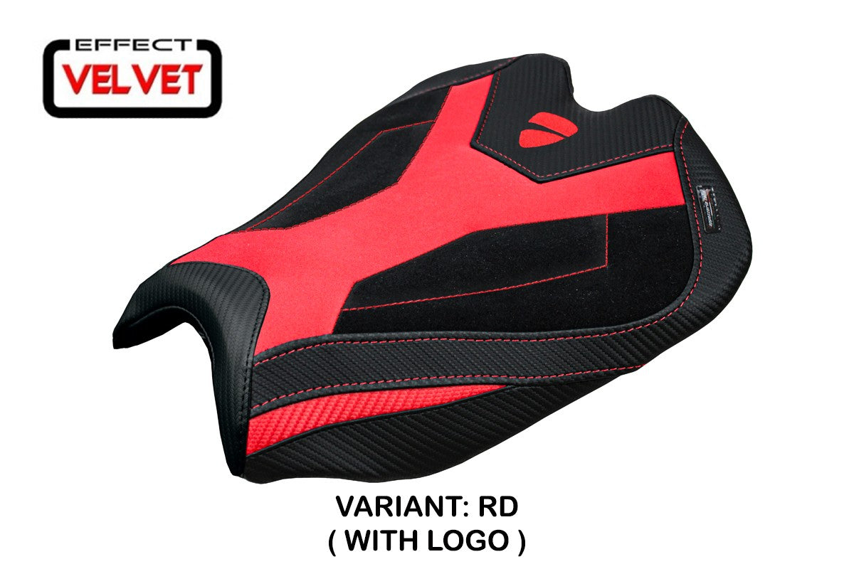 Ducati streetfighter V4 2025-2026 Seat Cover Tappezzeria Italia TPZ Velvet Red Black